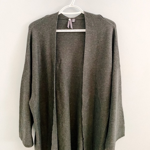 ORB Sweaters - Charcoal Kit Oversized Cardigan